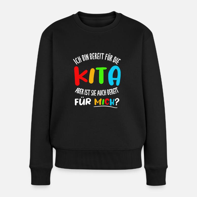 Kita 2020 Kindergartenkind Kita anfänger - Frauen Premium Bio Pullover - Schwarz