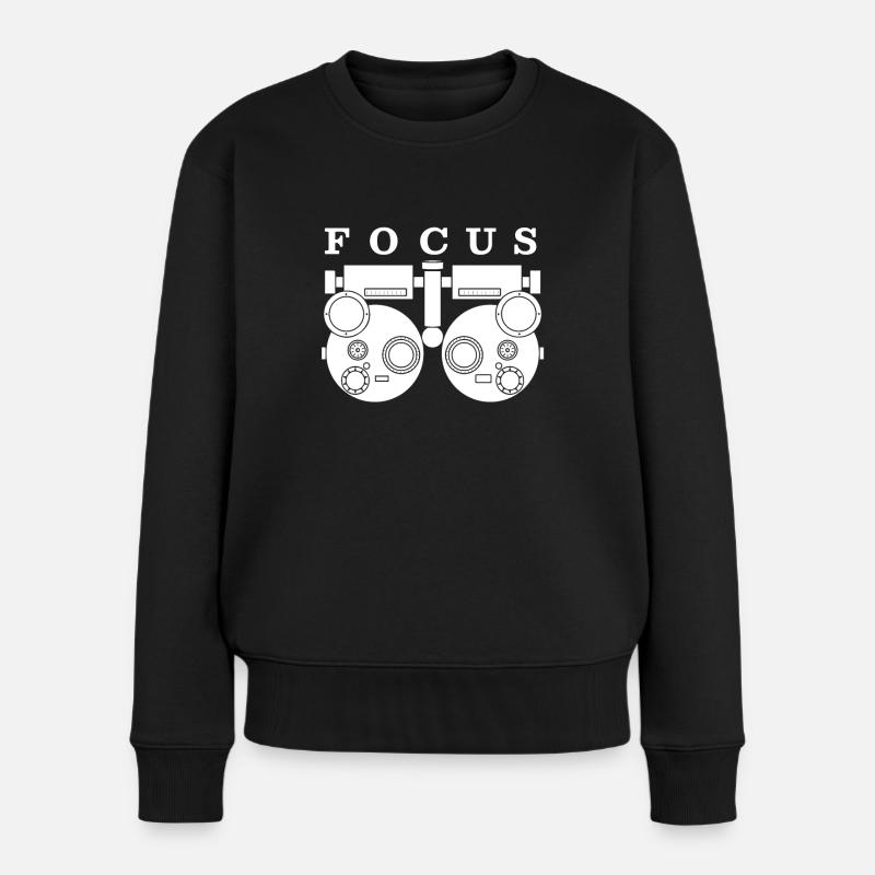 Focus Eye Test - Opticien Opticien - Pull Premium bio Femme - noir