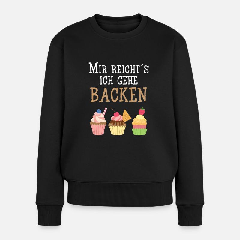 Bäcker - Mir Reicht´s ich gehe Backen - Frauen Premium Bio Pullover - Schwarz