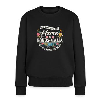 Stiefmama Bonus-Mama Geschenk - Frauen Premium Bio Pullover - Schwarz - Vorne - Julia (174cm)