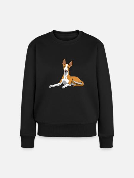 Podenco Hund - Frauen Premium Bio Pullover - Schwarz