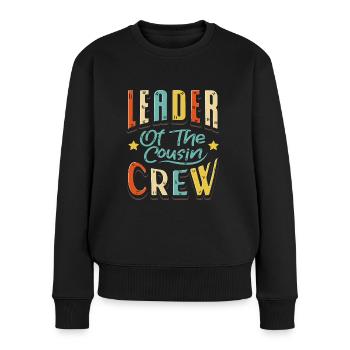 Chef cousin Crew Kusine - Pull Premium bio Femme - noir - Devant - Julia (174cm)