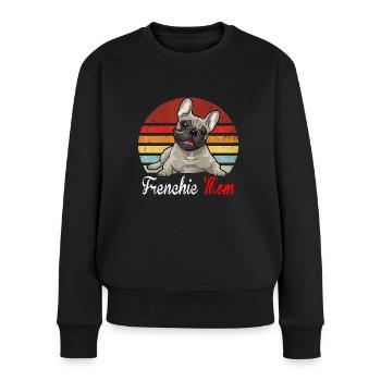 French Bulldog - Women's Premium Organic Jumper - black - Front - Julia (174cm)