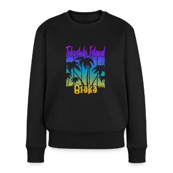 Tokashiki Island Osaka - Women's Premium Organic Jumper - black - Front - Julia (174cm)