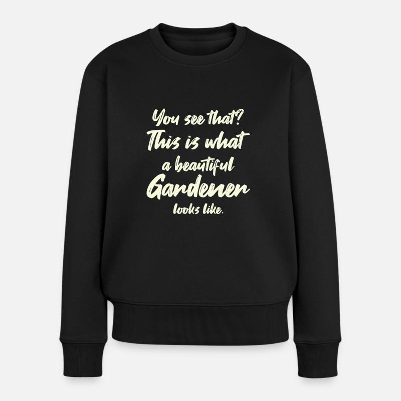 Jardinier Jardinage - Pull Premium bio Femme - noir