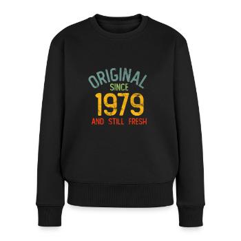 Frais depuis 1979 - Pull Premium bio Femme - noir - Devant - Julia (174cm)