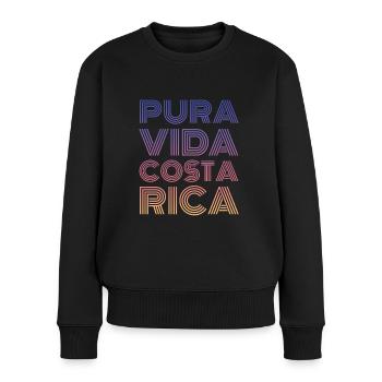 Costa Rica Pura Vida - Pull Premium bio Femme - noir - Devant - Julia (174cm)