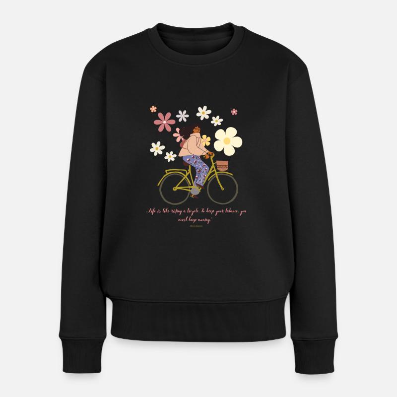 Gleichgewicht - Frauen Premium Bio Pullover - Schwarz