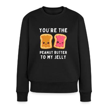 Valentine's Day- You're The Peanut Butter - Women's Premium Organic Jumper - black - Front - Julia (174cm)