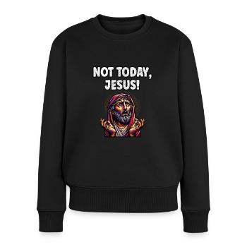 Lustiger Anti-Religions-Atheist-Agnostiker - Frauen Premium Bio Pullover - Schwarz - Vorne - Julia (174cm)