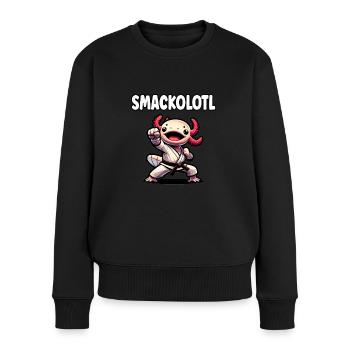Drôle Arts Martiaux Enfants Axolotl Karaté Kickboxing - Pull Premium bio Femme - noir - Devant - Julia (174cm)