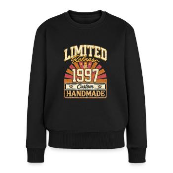 Limited 1997 Lustige Sprüche Geschenk Geburtstag - Frauen Premium Bio Pullover - Schwarz - Vorne - Julia (174cm)