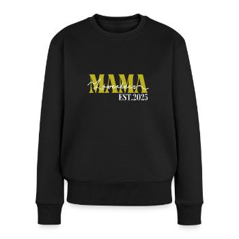 Mama Löwenherz 2025 Beste Mama Geschenk - Frauen Premium Bio Pullover - Schwarz - Vorne - Julia (174cm)