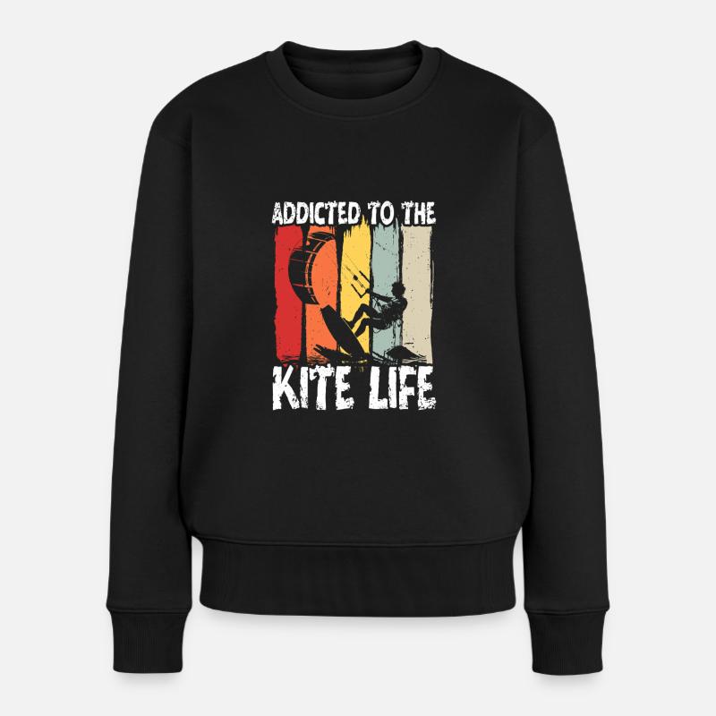 Kitesurf Kiteboard - Pull Premium bio Femme - noir