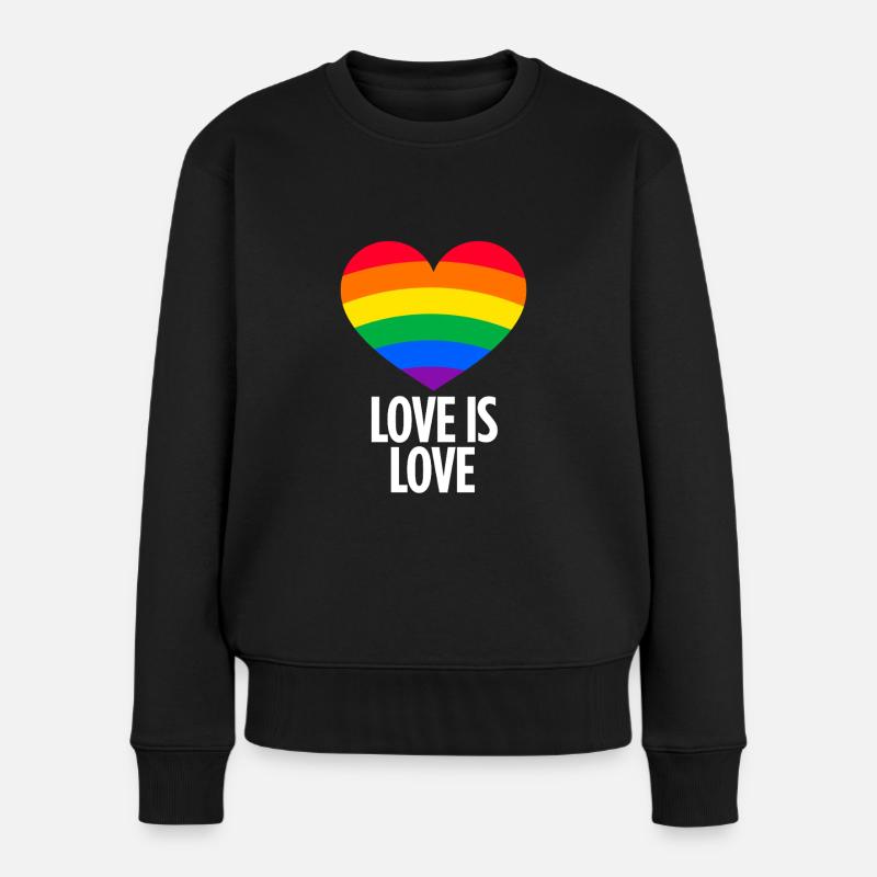 Un design arc-en-ciel cool pour CSD et LGBTQ+ - Pull Premium bio Femme - noir