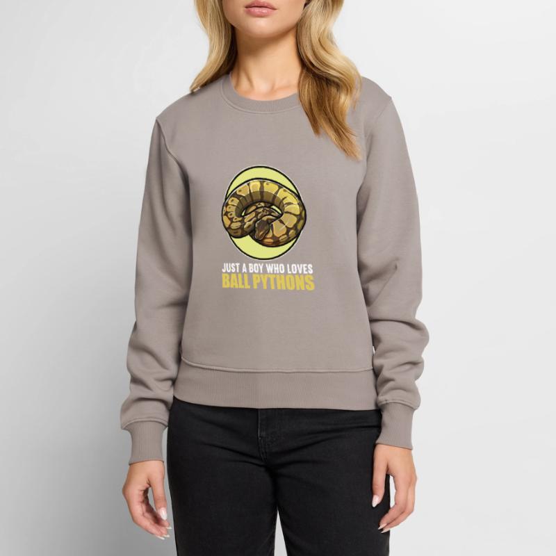 Ball Python Königspythons Königspython Frauen Premium Bio Pullover