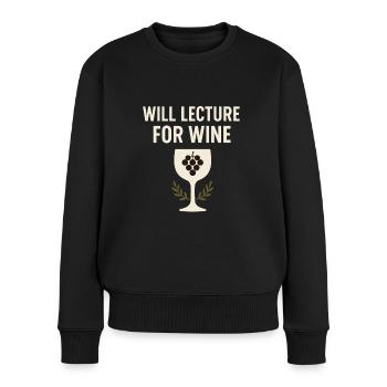History Historian Humor Weird History History Nerd - Frauen Premium Bio Pullover - Schwarz - Vorne - Julia (174cm)