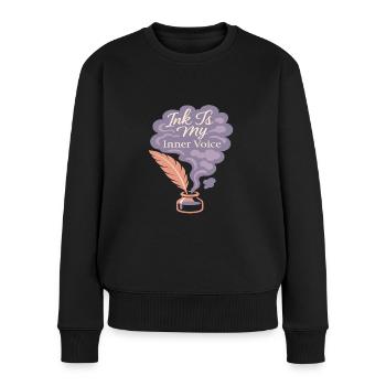 Gratitude Practice Journal Lover Emotional - Women's Premium Organic Jumper - black - Front - Julia (174cm)