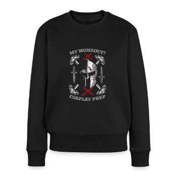 Cosplay Bodybuilder - Women's Premium Organic Jumper - black - Front - Julia (174cm)