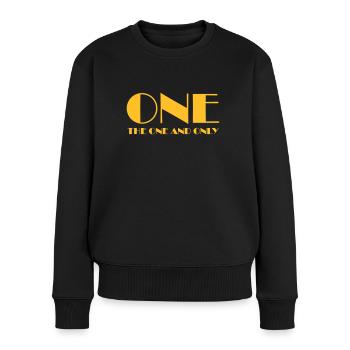 UN - Pull Premium bio Femme - noir - Devant - Julia (174cm)
