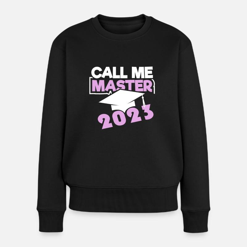 Master 2023 Graduation Graduation Uni - Pull Premium bio Femme - noir