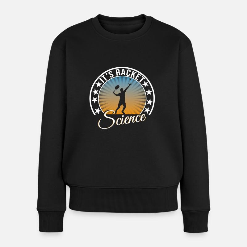 Tennis - Pull Premium bio Femme - noir
