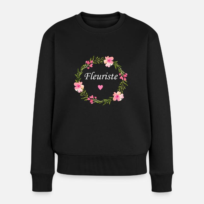 Fleuriste - Pull Premium bio Femme - noir