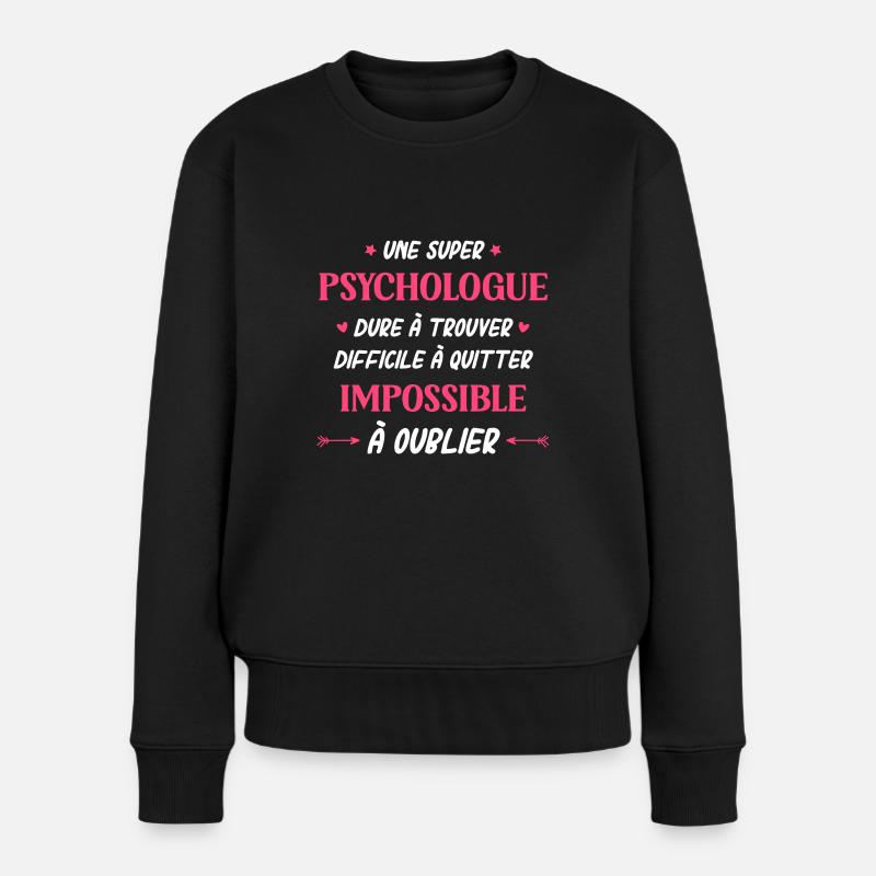 Super Psychologue - Pull Premium bio Femme - noir