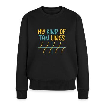 My Kind Of Tan Lines - Women's Premium Organic Jumper - black - Front - Julia (174cm)