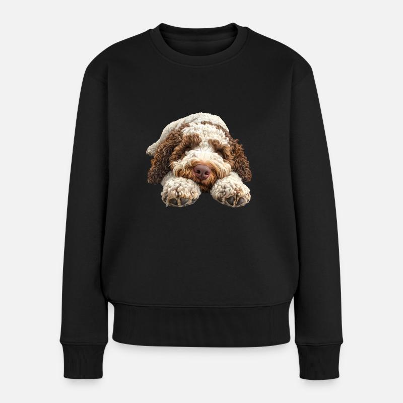 Lagotto Romagnolo - Frauen Premium Bio Pullover - Schwarz