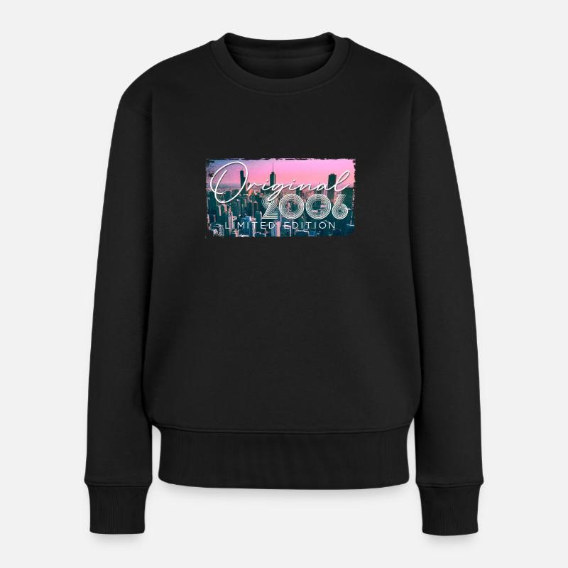Original 2006 Vintage Retro Geburtstag Geschenk - Frauen Premium Bio Pullover - Schwarz