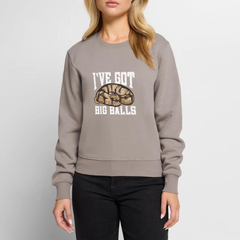 Ball Python Schlange Königspython Frauen Premium Bio Pullover