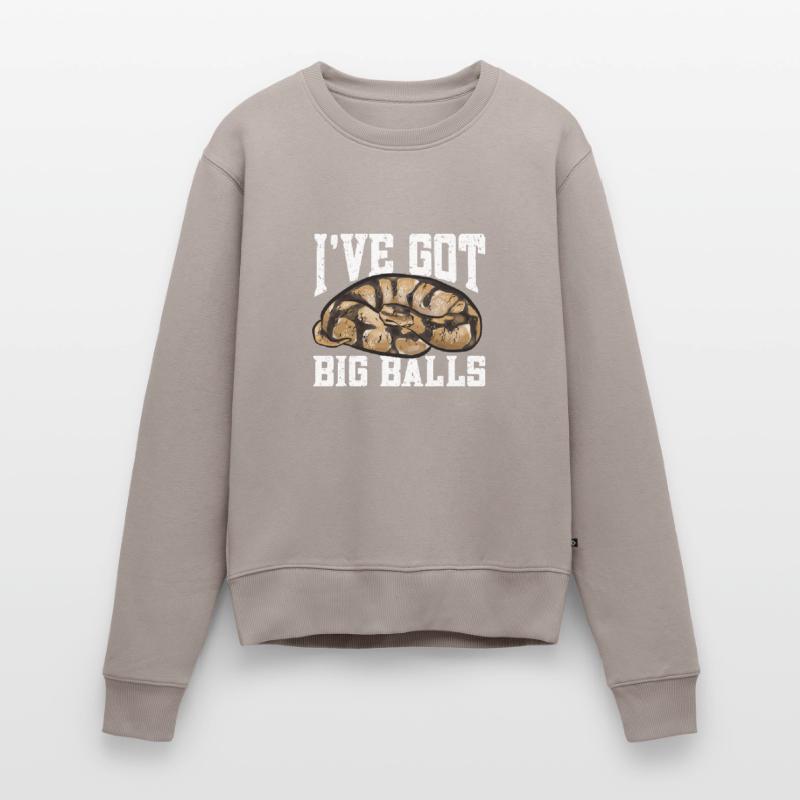 Ball Python Schlange Königspython Frauen Premium Bio Pullover