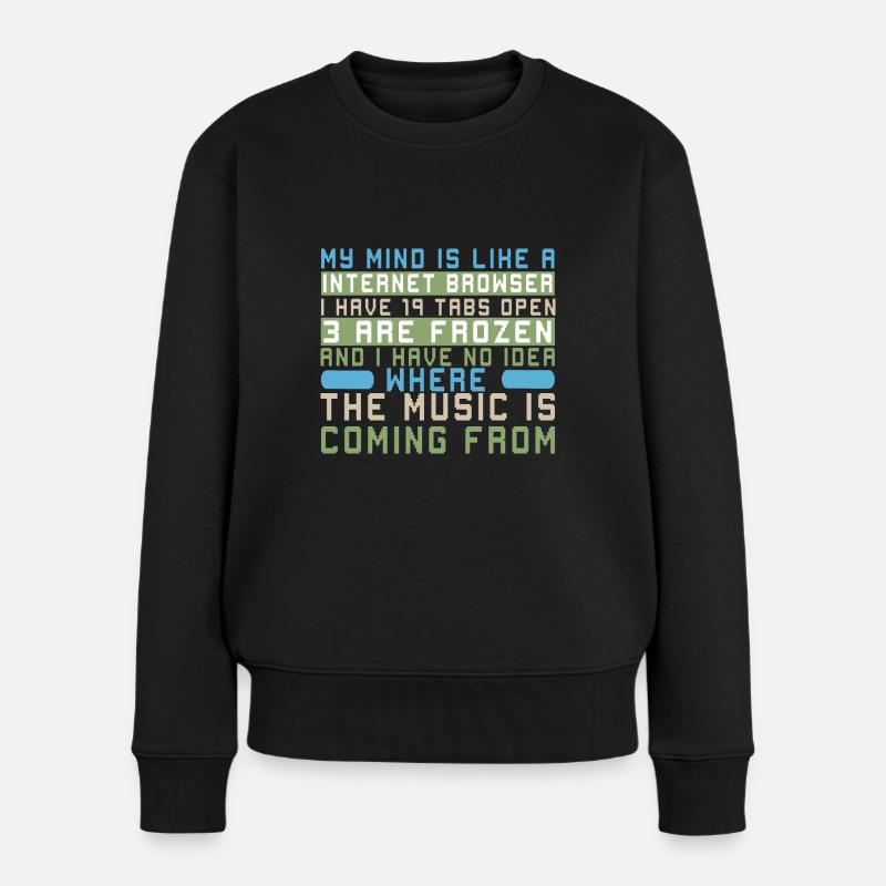 Lustiger Informatiker Spruch, Informatik - Frauen Premium Bio Pullover - Schwarz