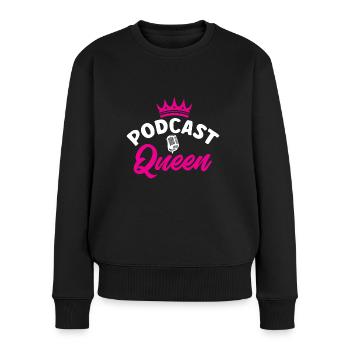 Podcaster Podcast - Women's Premium Organic Jumper - black - Front - Julia (174cm)