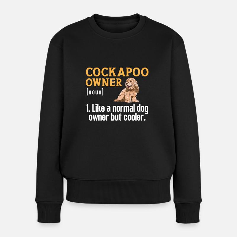 Cockapoo Hund - Frauen Premium Bio Pullover - Schwarz