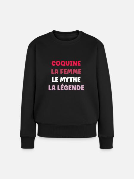 Coquine - Pull Premium bio Femme - noir