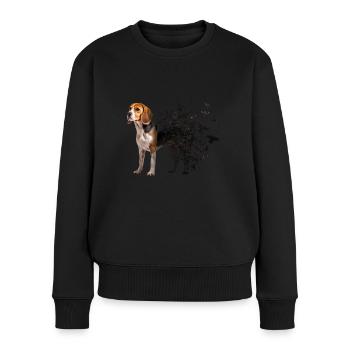 Beagle - Pull Premium bio Femme - noir - Devant - Julia (174cm)