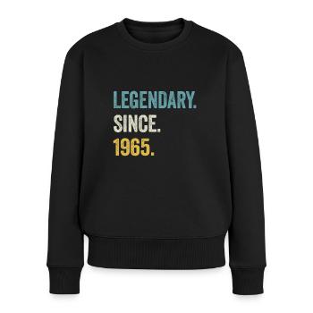 59e anniversaire 59 ans de légende depuis 1965 - Pull Premium bio Femme - noir - Devant - Julia (174cm)