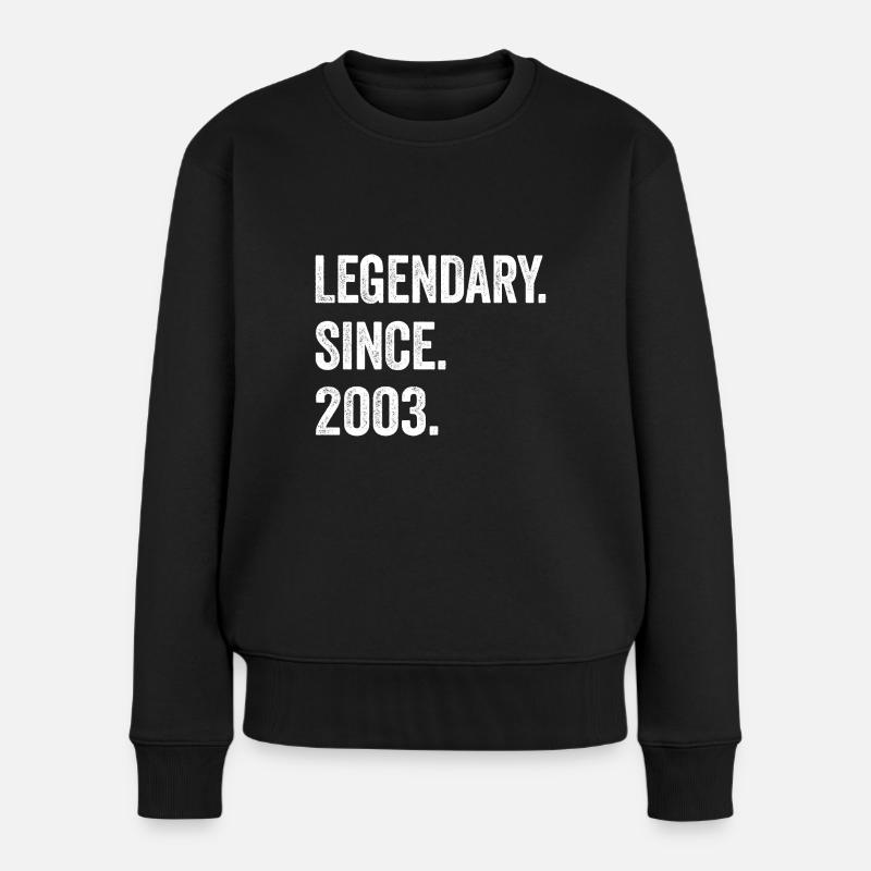 22e anniversaire 22 ans de légende depuis 2003 - Pull Premium bio Femme - noir