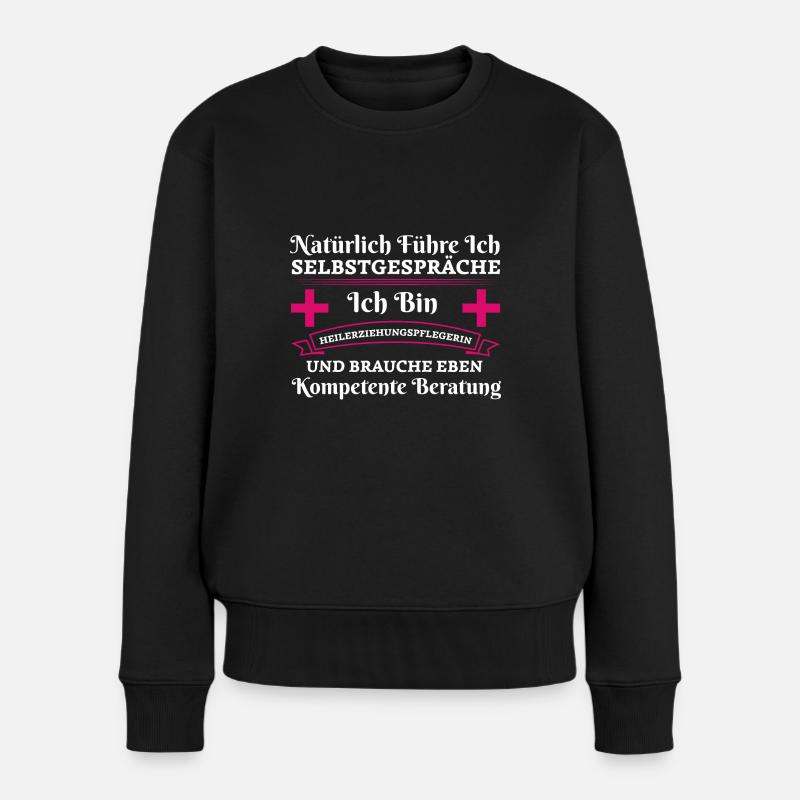 Heilerziehungspflegerin Beruf Heilerziehungspflege - Frauen Premium Bio Pullover - Schwarz