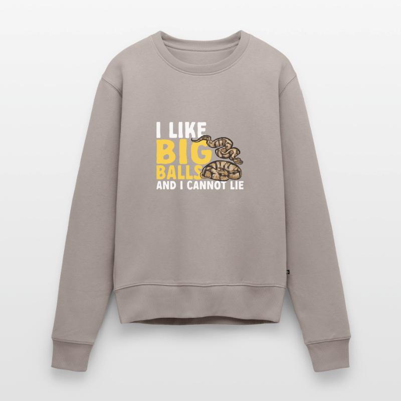Ball Python Schlange Königspython Frauen Premium Bio Pullover