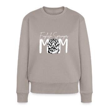 English Springer Spaniel Dog - Women's Premium Organic Jumper - taupe - Front - Julia (174cm)