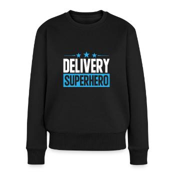 Supplier Package Delivery - Women's Premium Organic Jumper - black - Front - Julia (174cm)