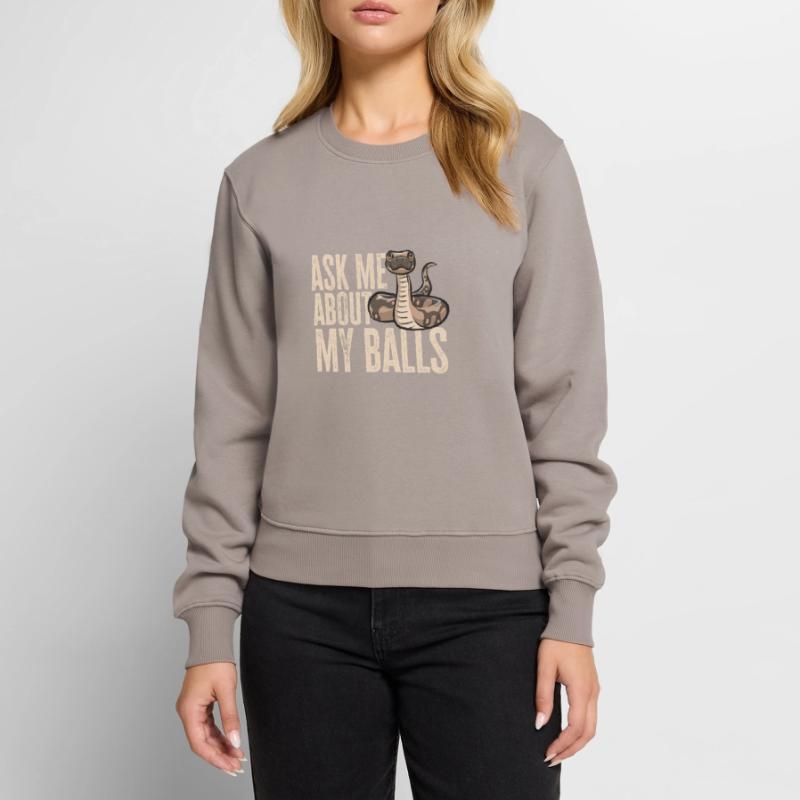 Ball Python Schlange Königspython Frauen Premium Bio Pullover