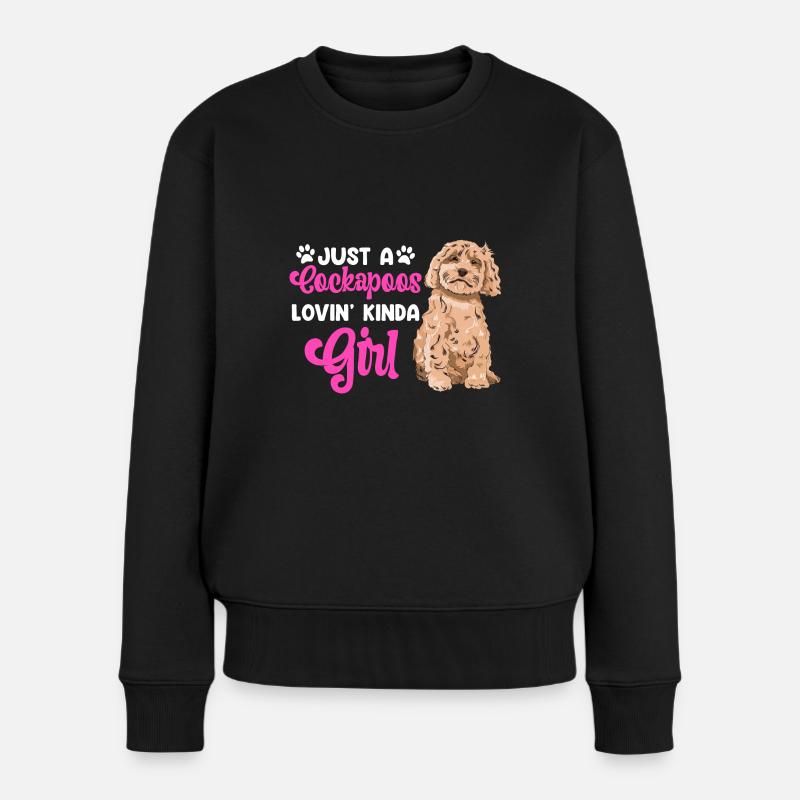 Cockapoo Hund - Frauen Premium Bio Pullover - Schwarz