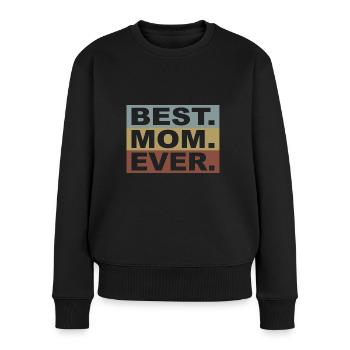 Maman Cadeau Fête des Mères - Pull Premium bio Femme - noir - Devant - Julia (174cm)