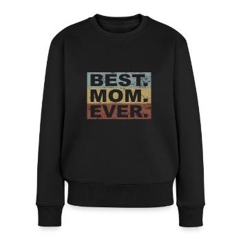 Maman Cadeau Fête des Mères - Pull Premium bio Femme - noir - Devant - Julia (174cm)