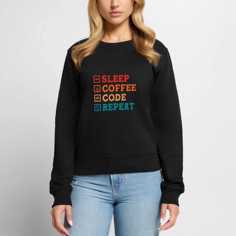 Kaffee-Codierung Programmierer Programmierer Entwickler Nerd Coff Frauen Premium Bio Pullover