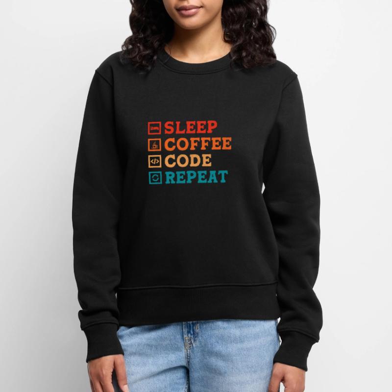 Kaffee-Codierung Programmierer Programmierer Entwickler Nerd Coff Frauen Premium Bio Pullover
